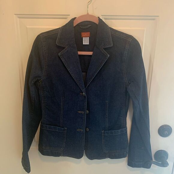 Cyrillus Denim Jacket Equivalent size 6 - Picture 3 of 4